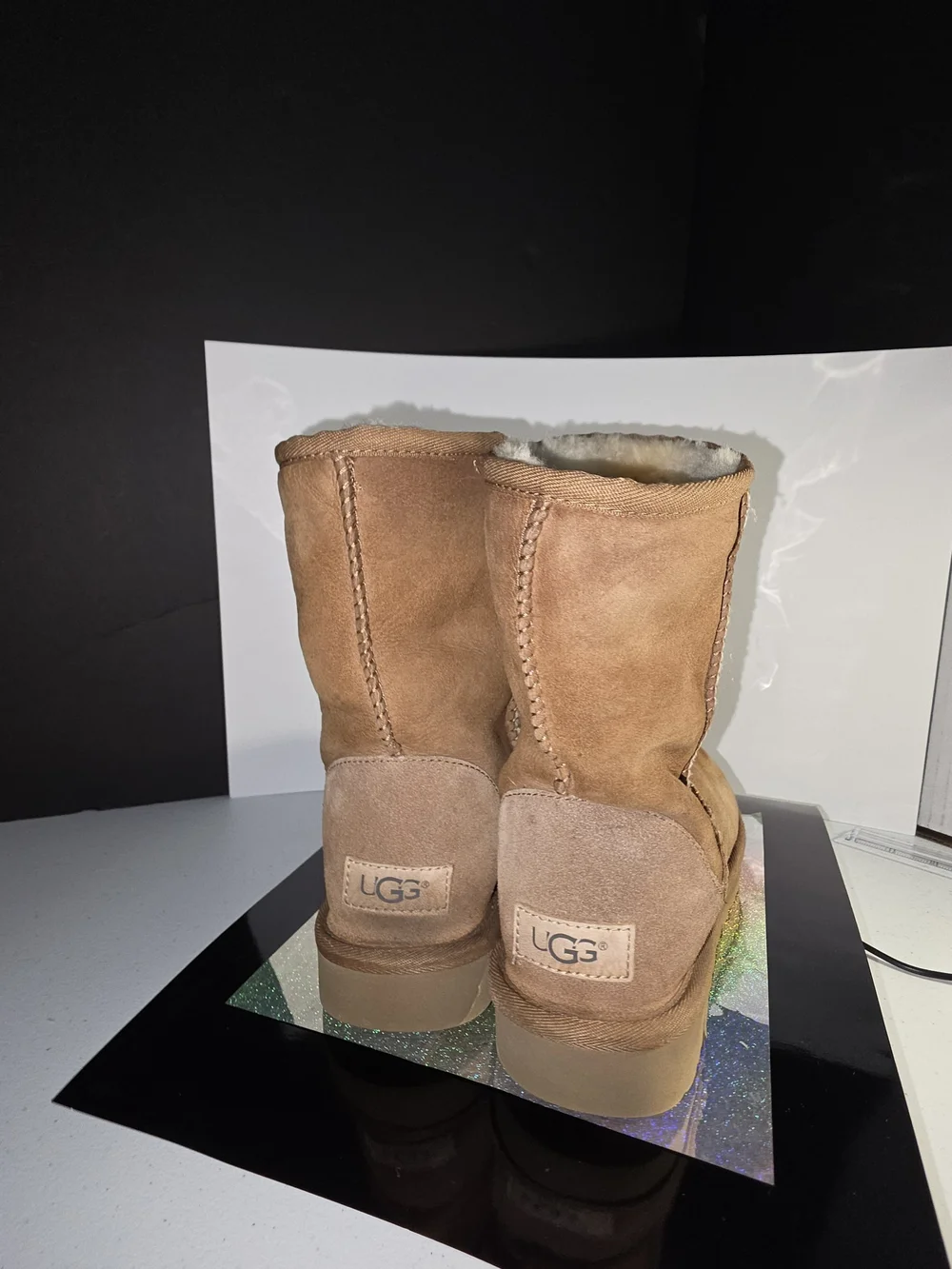 UGG Classic Short II Chestnut Suede Winter Boots Size 7